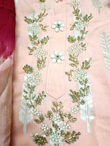 Beautiful Party Wear Unstitched Suit for Sale
