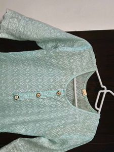 Elegant Blue Cotton Kurta