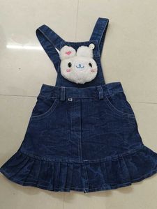 Bunny Denim Skirt Outfit