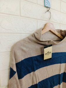Striped Turtleneck Sweater