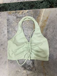 Green Halter Neck Top