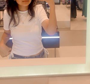 Cute White Cropped Top