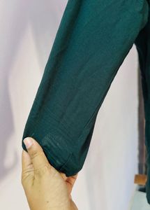 Elegant Green Long Sleeve Top