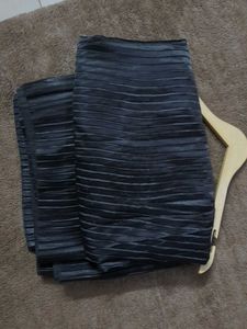 🖤 Black Brand New Designer Satin Saree