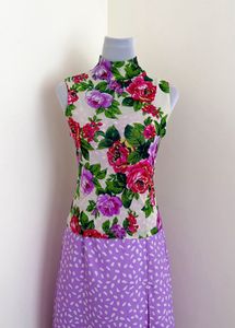 FLORAL MESH TOP