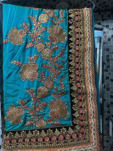 Heavy Work Saree With Blouse