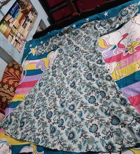 Floral Print Anarkali Kurti