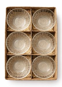 Vintage Glass Dessert Bowls (Set of 6)