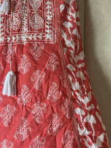 Pink Frock ( M Size ) And Stiched From Inside