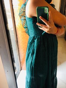 Green Tiered Maxi Dress