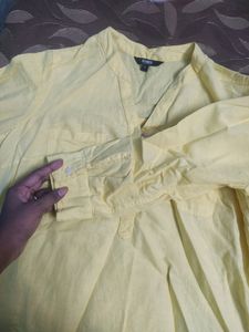 Yellow Short Kurta Cum Tunic
