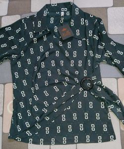 Kelly Black Print Top