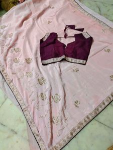 Combination Saree An Blouse Marvadi Style  🫴😍