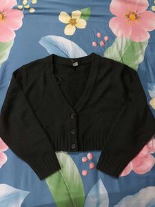 H&M Black Croped Sweater✅