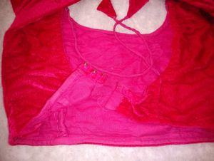 Pink Velvet Blouse