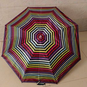 Rainbow Striped Umbrella