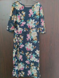 Floral Midi Dress Kurti