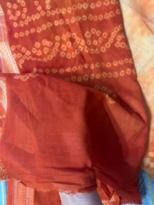 Orange Bandhani Dupatta
