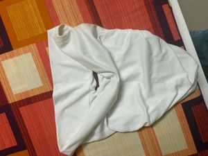 White Ruched Crop Top