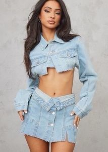 Super Crop Denim Jacket 🍋‍🟩🎀
