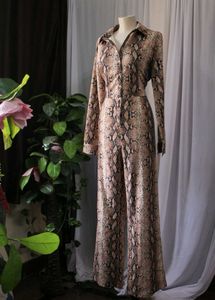 Urbanic Snakeskin Print Jumpsuit