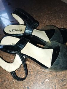 Butterfly Black Heels