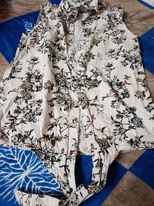 Off White Half Sleeves Shirt