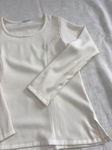 Off White Long Sleeve Top