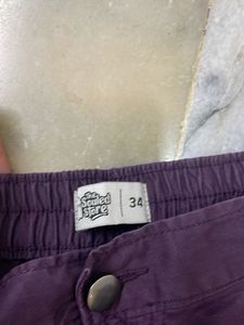 Purple Cargo Pants