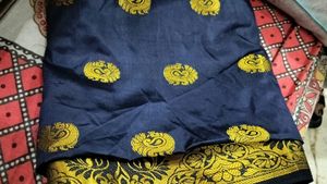 Stitched Saree With Unstitch Blouse