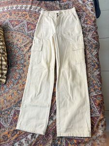 Cargo Cream Jeans