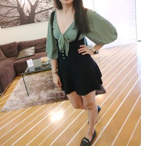 Trendy Green Crop Top