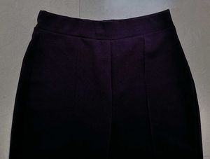 Textured Dark Purple Pants