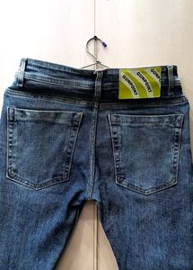 Blue Rugged Denim Jeans (Men)