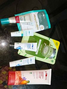 Facewash, Sunscreen, Night Cream, Conditioner, ..