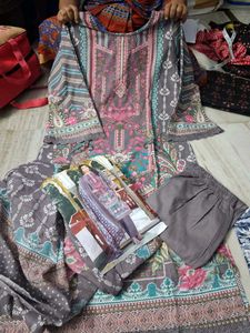 Beautiful Pakistani Cotton Dress Xl Size