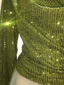 Stunning Green Embellished Kazo Partywear Top❤️