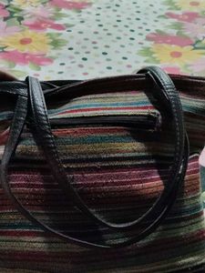 Striped Tote Bag
