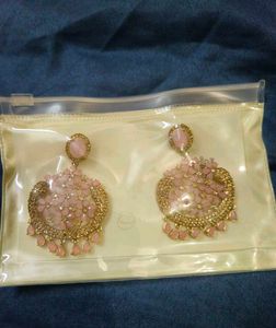 Pink Stone Earings 🩷🌷