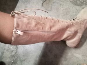 Lace-Up Over-the-Knee Boots