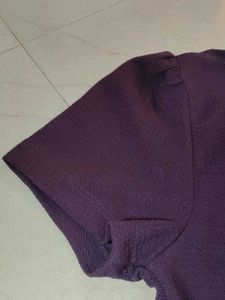 Purple Short Sleeve Top
