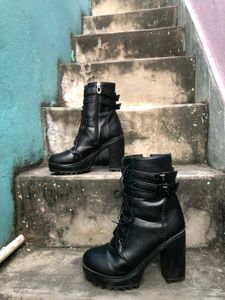 Black Platform Boots