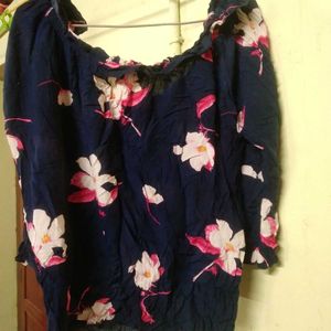 Floral Print Off-Shoulder Top