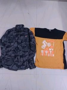Combo Shirt,And Tsshirt,Slightly Used