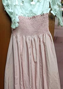 Cute Korean Butterfly Mesh Flare Dress