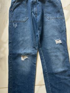Distressed Denim Pants