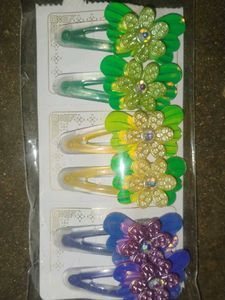 Flower Hair Clips - Set of 4
