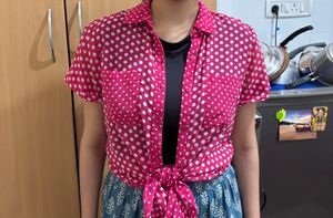 Pink Polka Dot Tunic