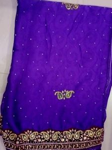 Heavy work saree No Return/no Refund