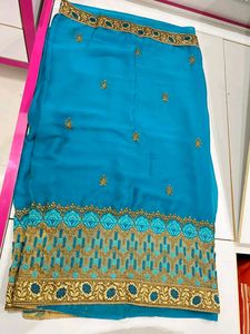 Women Plus  Size Saree With Blouse 4xl